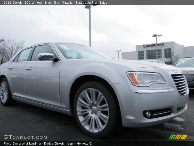 Bright Silver Metallic / Black/Light Frost Beige 2012 Chrysler 300 Limited