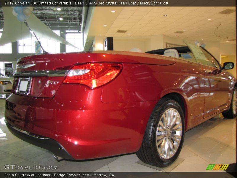 Deep Cherry Red Crystal Pearl Coat / Black/Light Frost 2012 Chrysler 200 Limited Convertible