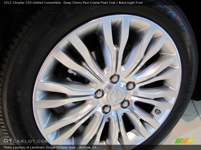 Deep Cherry Red Crystal Pearl Coat / Black/Light Frost 2012 Chrysler 200 Limited Convertible