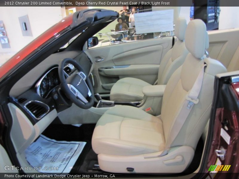 Deep Cherry Red Crystal Pearl Coat / Black/Light Frost 2012 Chrysler 200 Limited Convertible
