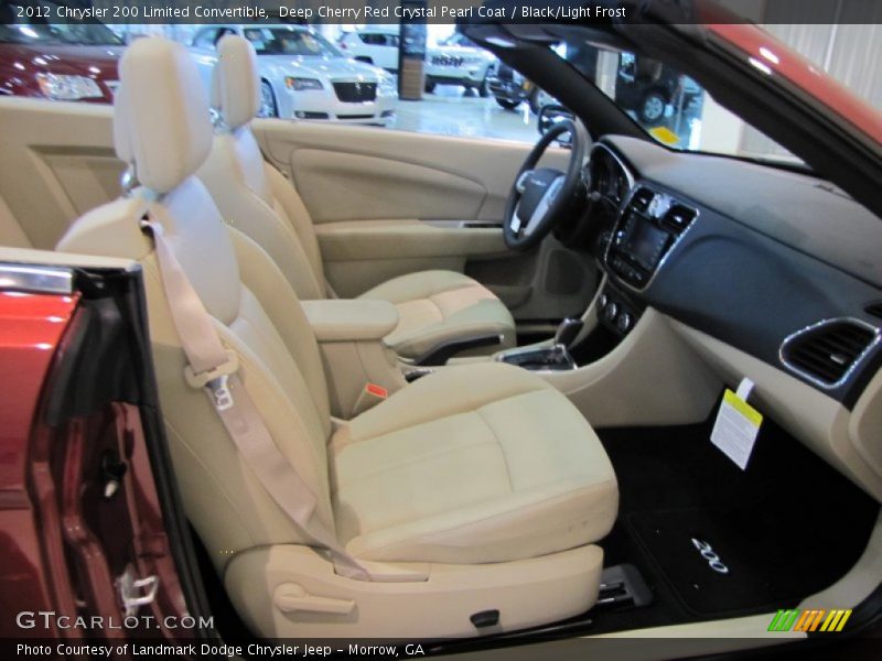 Deep Cherry Red Crystal Pearl Coat / Black/Light Frost 2012 Chrysler 200 Limited Convertible