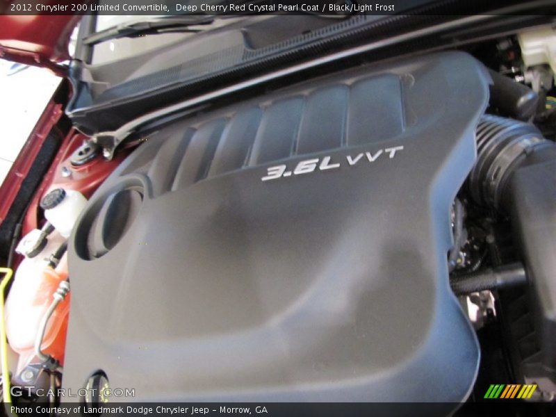 Deep Cherry Red Crystal Pearl Coat / Black/Light Frost 2012 Chrysler 200 Limited Convertible
