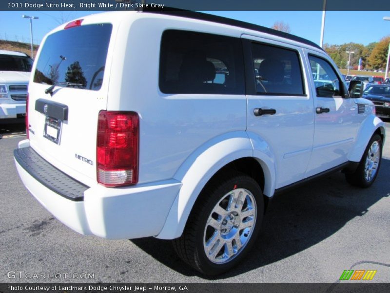 Bright White / Dark Slate Gray 2011 Dodge Nitro Heat