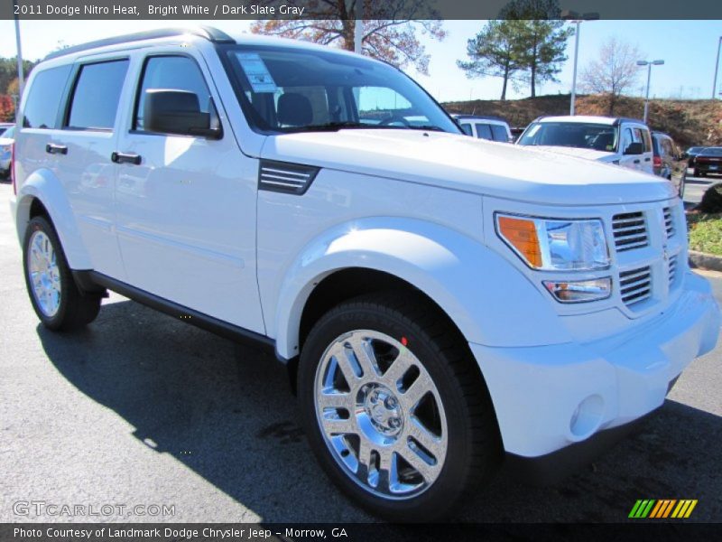 Bright White / Dark Slate Gray 2011 Dodge Nitro Heat
