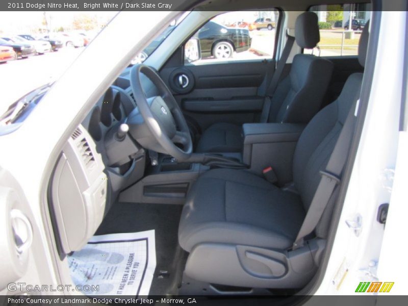 Bright White / Dark Slate Gray 2011 Dodge Nitro Heat