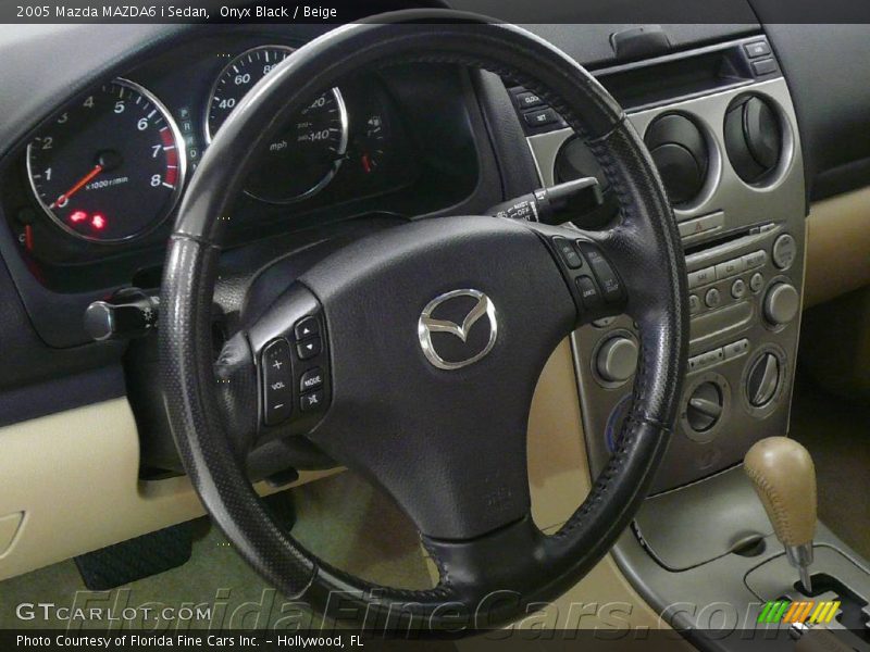 Onyx Black / Beige 2005 Mazda MAZDA6 i Sedan