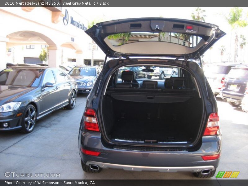 Steel Grey Metallic / Black 2010 Mercedes-Benz ML 350