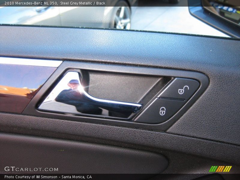 Steel Grey Metallic / Black 2010 Mercedes-Benz ML 350