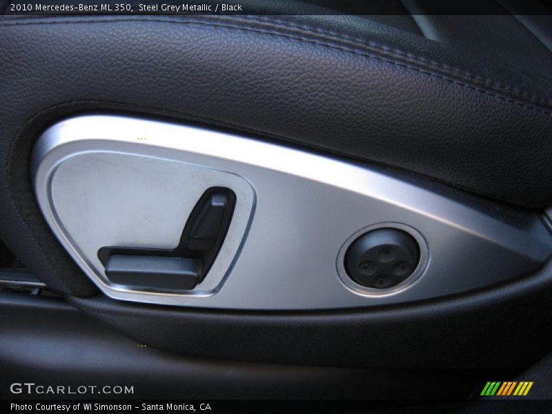 Steel Grey Metallic / Black 2010 Mercedes-Benz ML 350