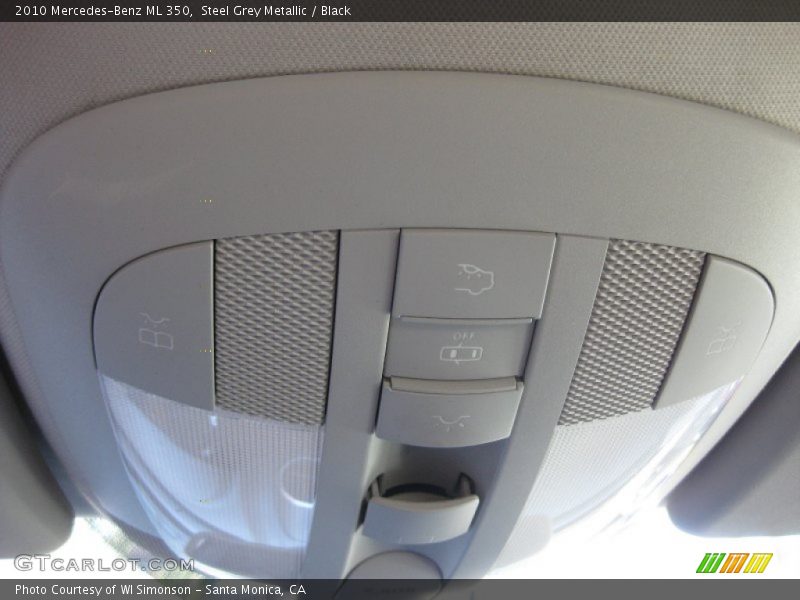 Steel Grey Metallic / Black 2010 Mercedes-Benz ML 350