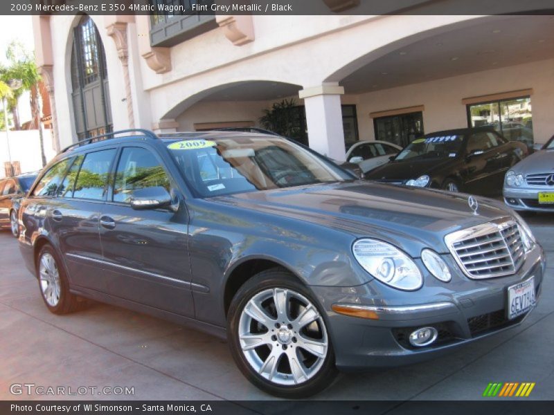 Flint Grey Metallic / Black 2009 Mercedes-Benz E 350 4Matic Wagon