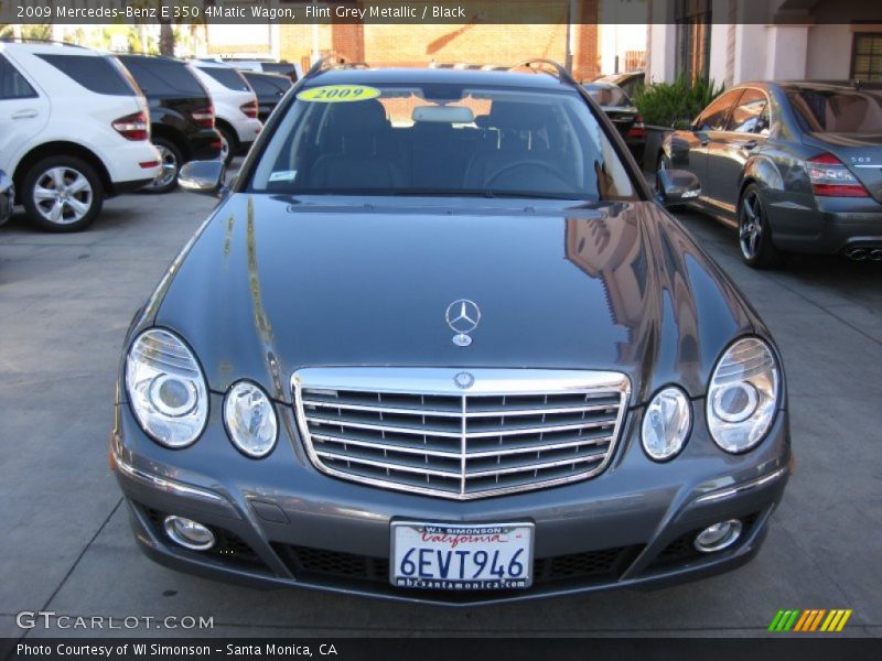 Flint Grey Metallic / Black 2009 Mercedes-Benz E 350 4Matic Wagon