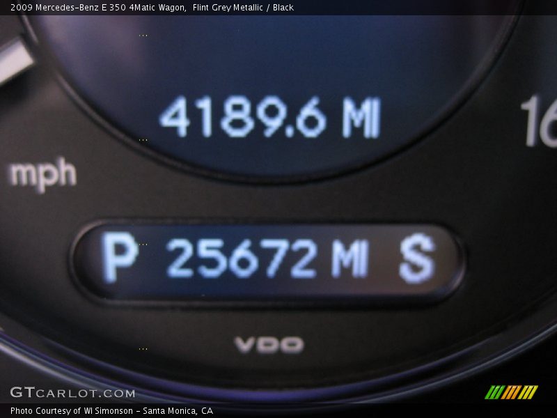 Flint Grey Metallic / Black 2009 Mercedes-Benz E 350 4Matic Wagon