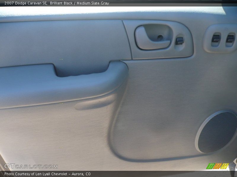 Brilliant Black / Medium Slate Gray 2007 Dodge Caravan SE