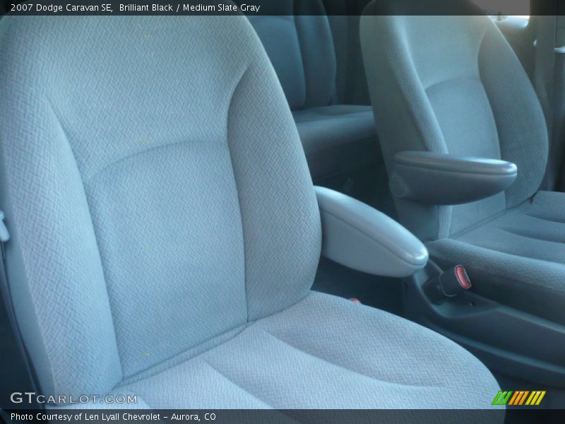 Brilliant Black / Medium Slate Gray 2007 Dodge Caravan SE
