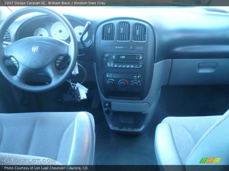Brilliant Black / Medium Slate Gray 2007 Dodge Caravan SE