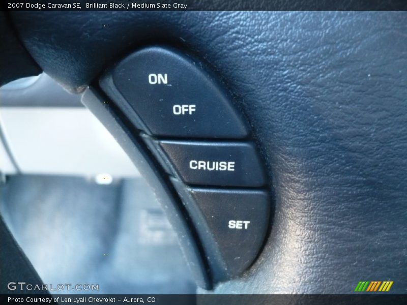 Brilliant Black / Medium Slate Gray 2007 Dodge Caravan SE