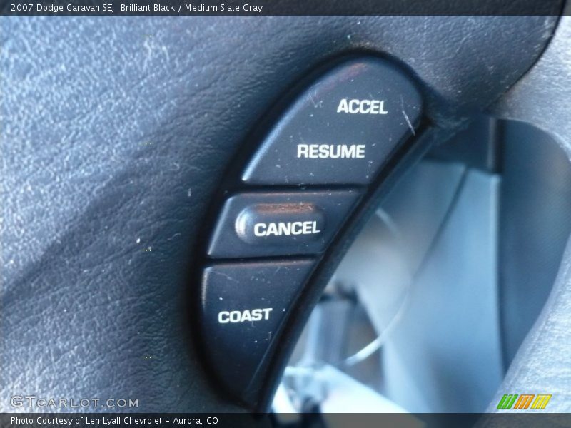 Brilliant Black / Medium Slate Gray 2007 Dodge Caravan SE