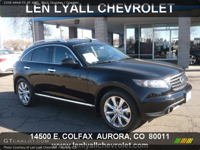Black Obsidian / Graphite 2006 Infiniti FX 45 AWD