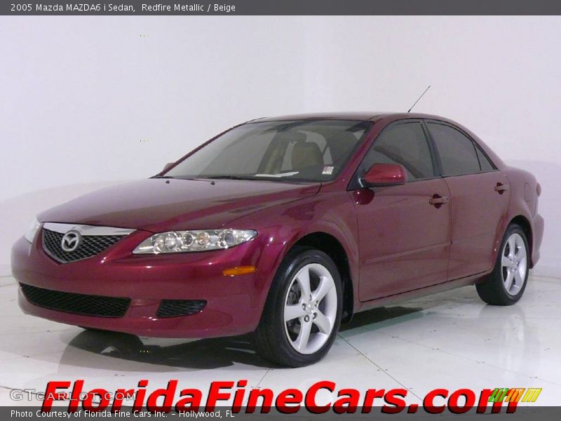 Redfire Metallic / Beige 2005 Mazda MAZDA6 i Sedan