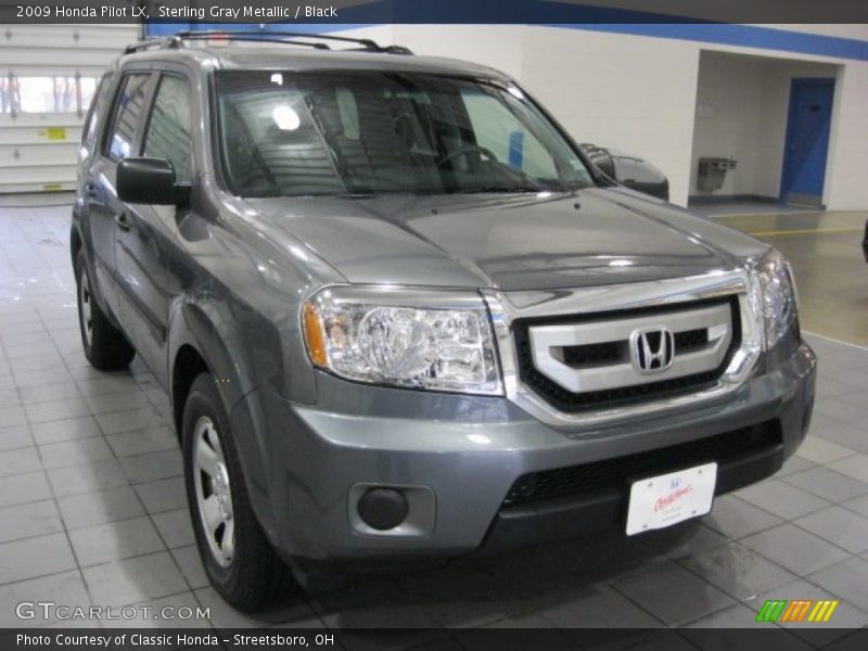 Sterling Gray Metallic / Black 2009 Honda Pilot LX