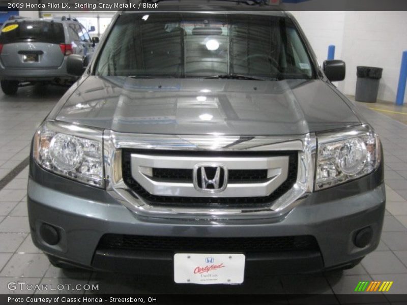 Sterling Gray Metallic / Black 2009 Honda Pilot LX