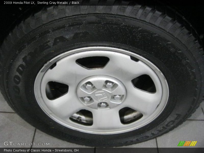 Sterling Gray Metallic / Black 2009 Honda Pilot LX
