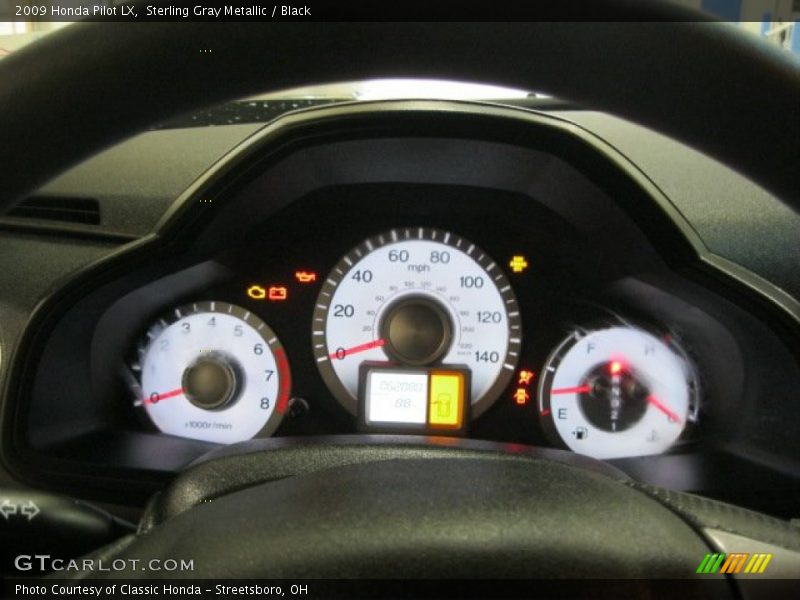 Sterling Gray Metallic / Black 2009 Honda Pilot LX
