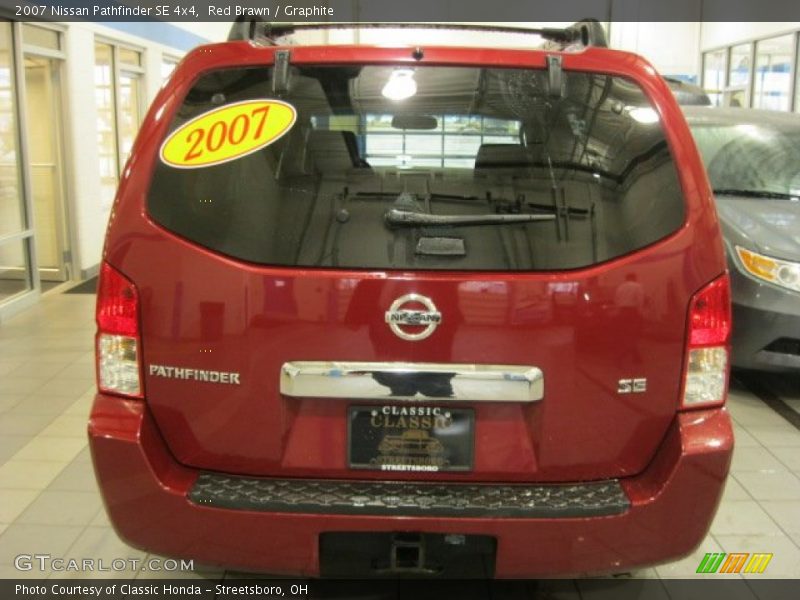 Red Brawn / Graphite 2007 Nissan Pathfinder SE 4x4