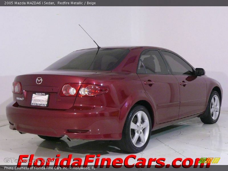 Redfire Metallic / Beige 2005 Mazda MAZDA6 i Sedan