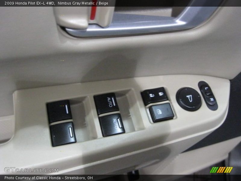 Nimbus Gray Metallic / Beige 2009 Honda Pilot EX-L 4WD
