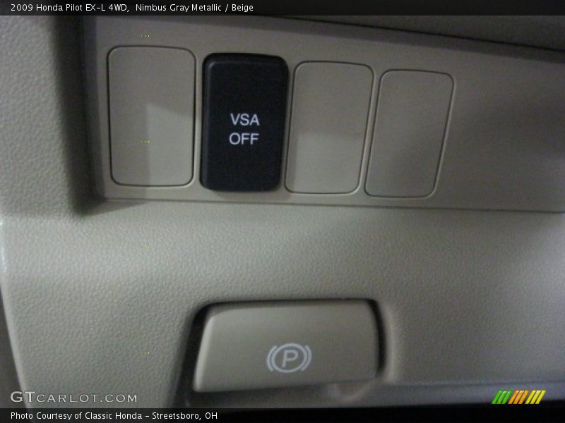 Nimbus Gray Metallic / Beige 2009 Honda Pilot EX-L 4WD