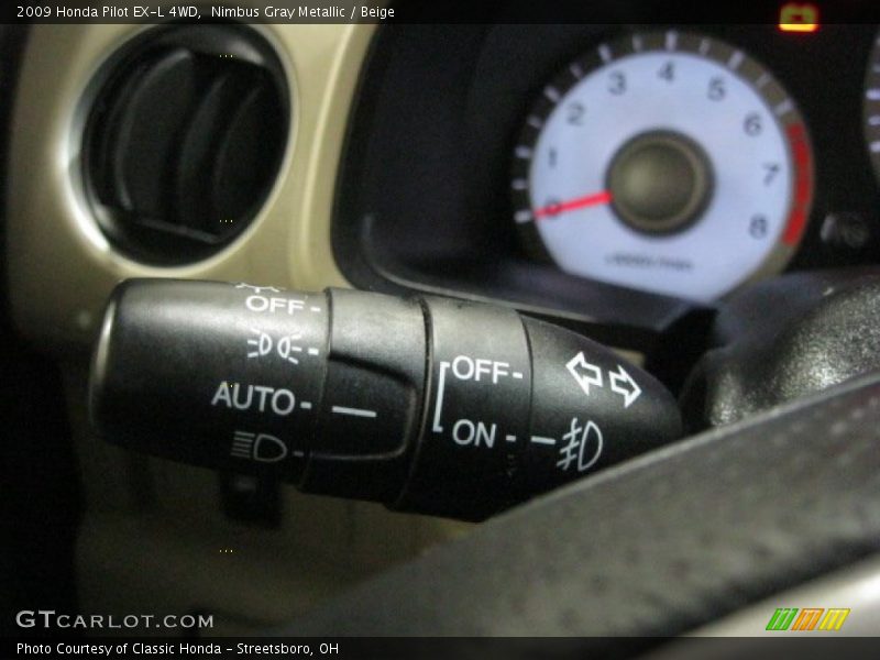 Nimbus Gray Metallic / Beige 2009 Honda Pilot EX-L 4WD