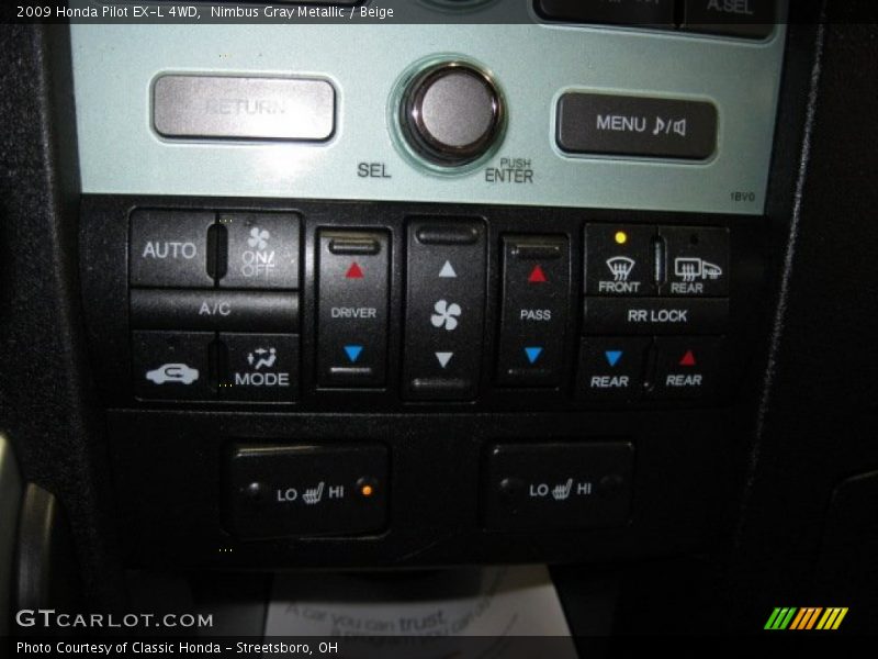 Nimbus Gray Metallic / Beige 2009 Honda Pilot EX-L 4WD