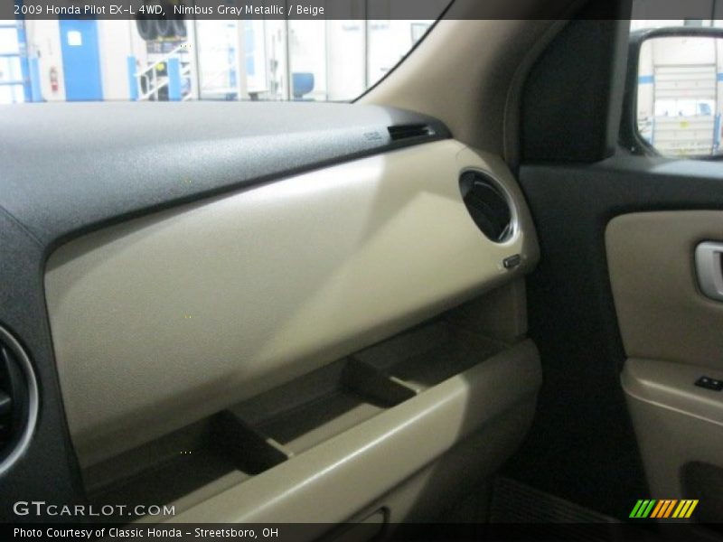 Nimbus Gray Metallic / Beige 2009 Honda Pilot EX-L 4WD