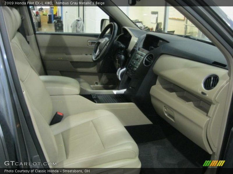 Nimbus Gray Metallic / Beige 2009 Honda Pilot EX-L 4WD