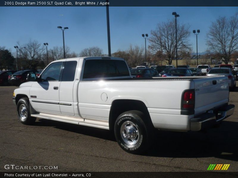 Bright White / Agate 2001 Dodge Ram 2500 SLT Quad Cab
