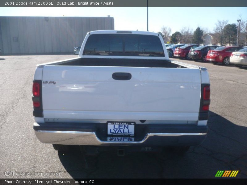 Bright White / Agate 2001 Dodge Ram 2500 SLT Quad Cab