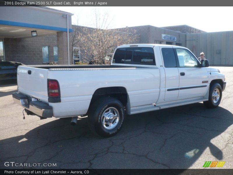 Bright White / Agate 2001 Dodge Ram 2500 SLT Quad Cab