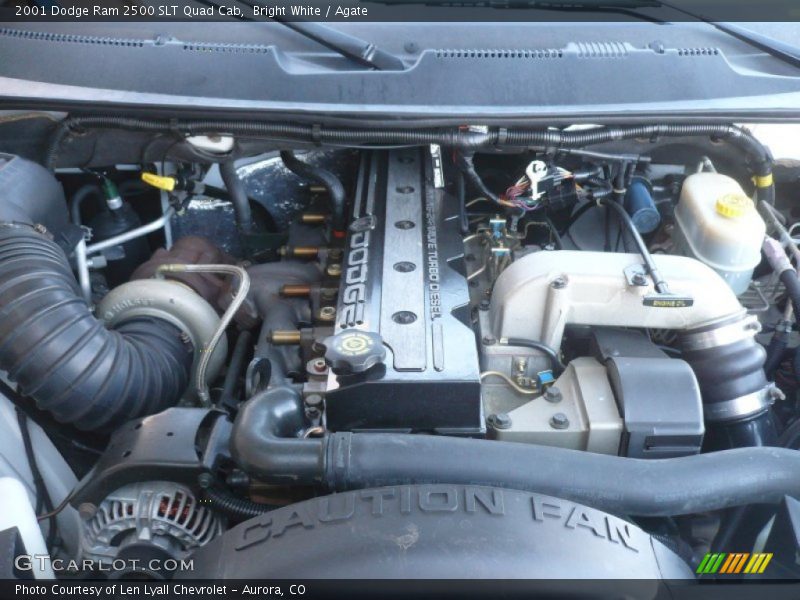  2001 Ram 2500 SLT Quad Cab Engine - 5.9 Liter OHV 24-Valve Cummins Turbo Diesel Inline 6 Cylinder