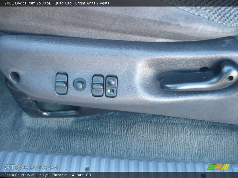 Bright White / Agate 2001 Dodge Ram 2500 SLT Quad Cab