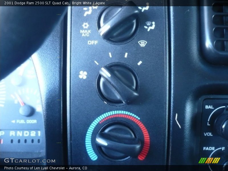 Bright White / Agate 2001 Dodge Ram 2500 SLT Quad Cab
