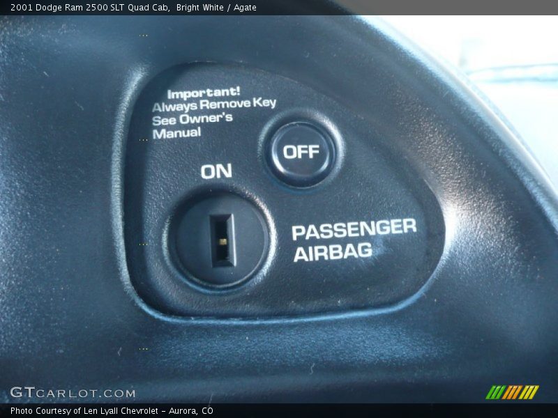 Bright White / Agate 2001 Dodge Ram 2500 SLT Quad Cab