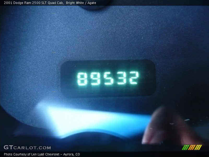 Bright White / Agate 2001 Dodge Ram 2500 SLT Quad Cab