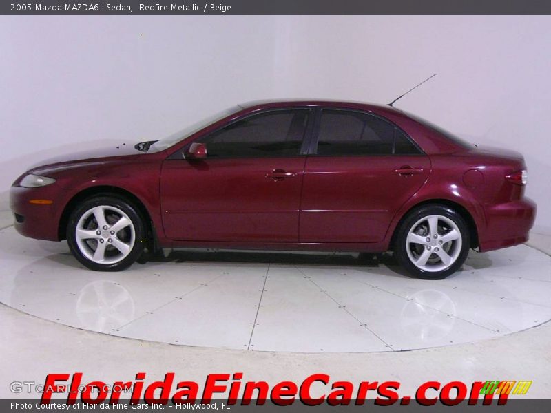 Redfire Metallic / Beige 2005 Mazda MAZDA6 i Sedan