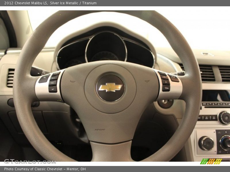 Silver Ice Metallic / Titanium 2012 Chevrolet Malibu LS
