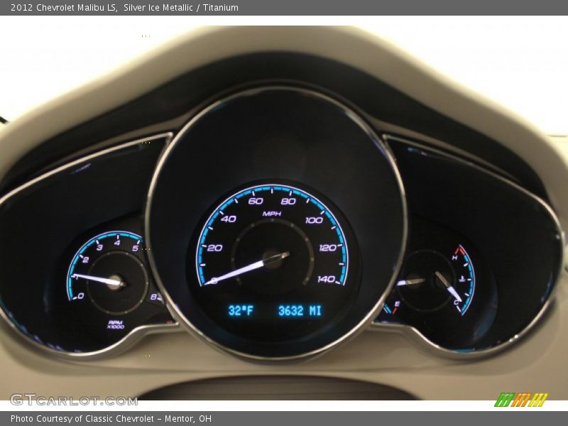 Silver Ice Metallic / Titanium 2012 Chevrolet Malibu LS