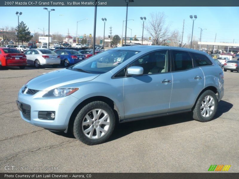 Icy Blue Metallic / Sand 2007 Mazda CX-7 Grand Touring