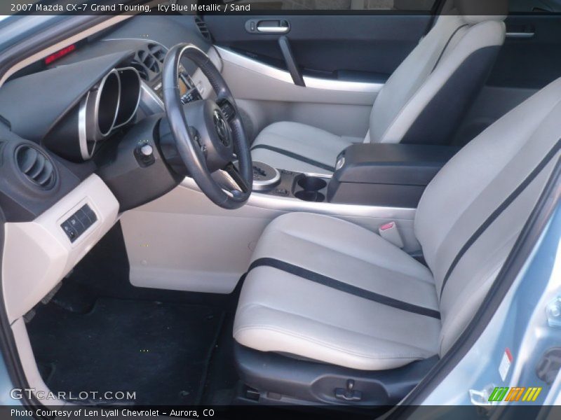 Icy Blue Metallic / Sand 2007 Mazda CX-7 Grand Touring