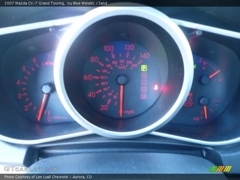 Icy Blue Metallic / Sand 2007 Mazda CX-7 Grand Touring